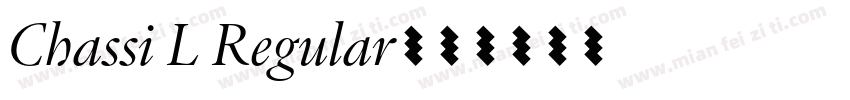 Chassi L Regular字体转换